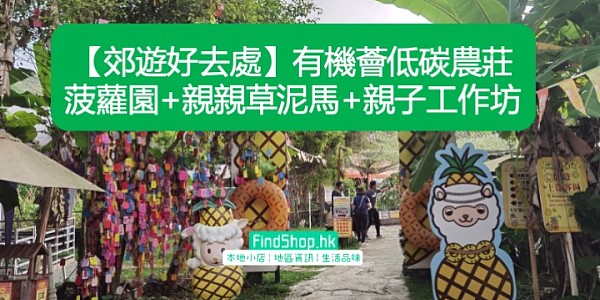 【郊遊好去處】有機薈低碳農莊 菠蘿園+親親草泥馬+親子工作坊